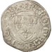 France, Charles VI, Blanc Guénar, Saint-Quentin, TB+, Billon, Duplessy:377A