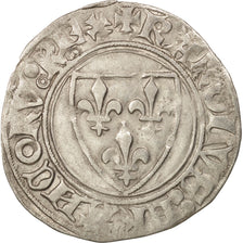 France, Charles VI, Blanc Guénar, Saint-Quentin, EF(40-45), Duplessy:377A