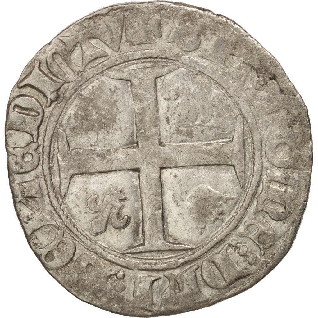 Francia, Charles VI, Blanc Guénar, Tournai, MB, Biglione, Duplessy:377A