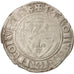 France, Charles VI, Blanc Guénar, Tournai, VF(20-25), Duplessy:377A
