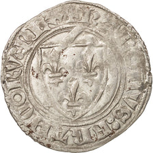 France, Charles VI, Blanc Guénar, Tournai, EF(40-45), Duplessy:377A