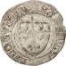 Moneta, Francja, Charles VI, Blanc Guénar, Saint Lô, VF(30-35), Bilon