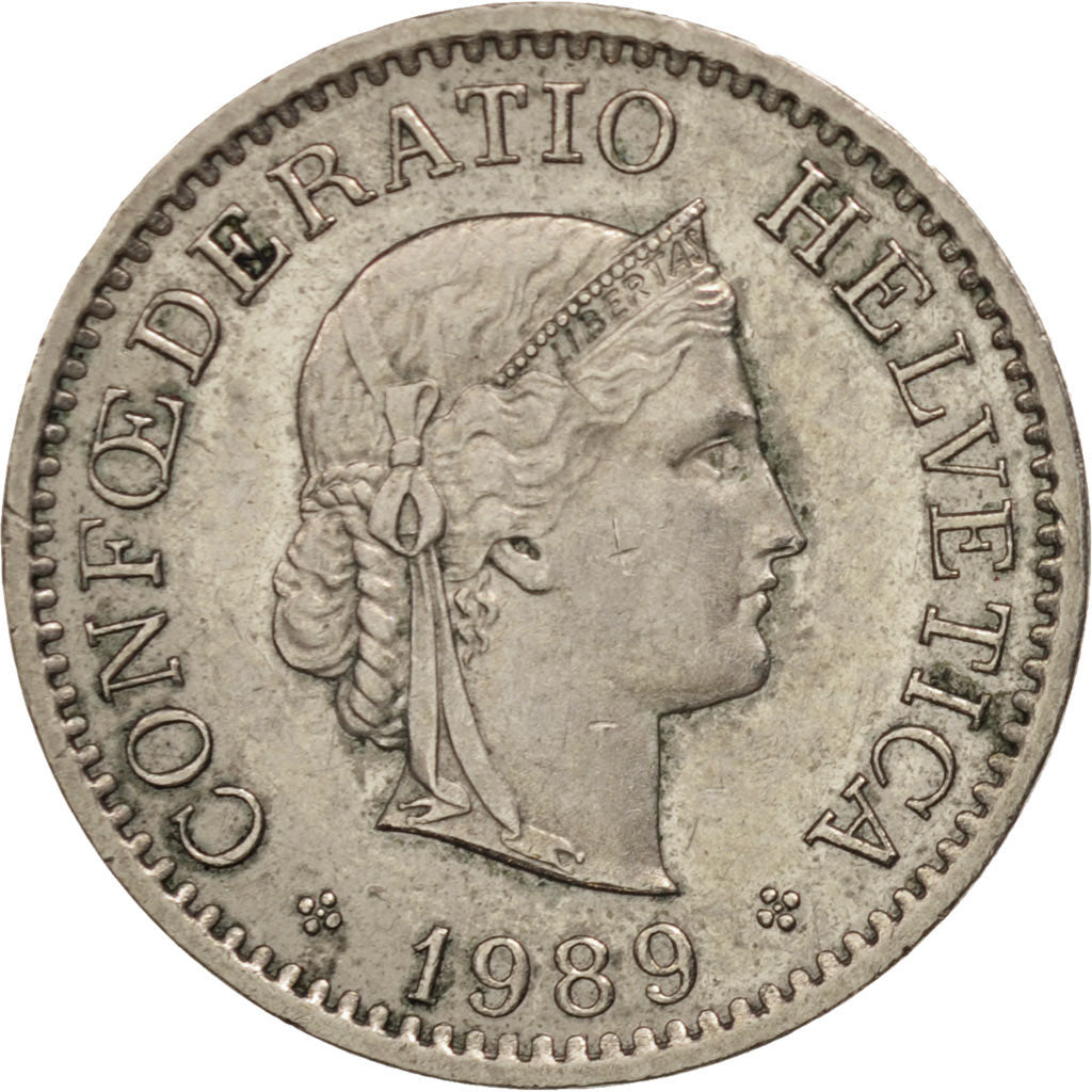 Monnaie, Suisse, 10 Rappen, 1989, Bern, SUP, Copper-nickel, KM:27
