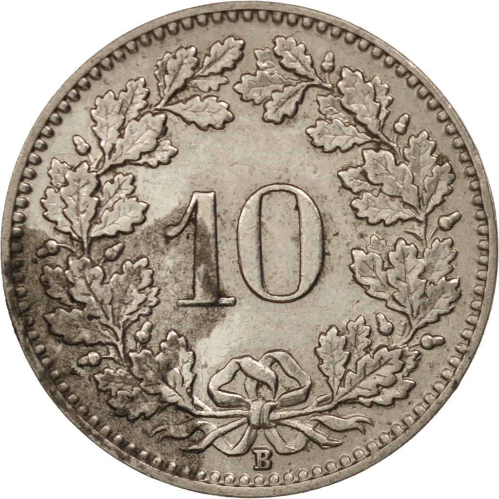 Moneta, Svizzera, 10 Rappen, 1938, Bern, BB+, Nichel, KM:27b