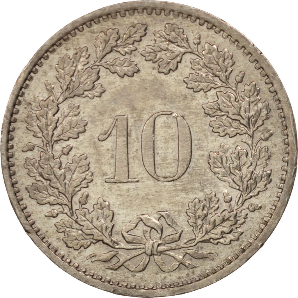 Munten, Zwitserland, 10 Rappen, 1984, Bern, PR+, Copper-nickel, KM:27