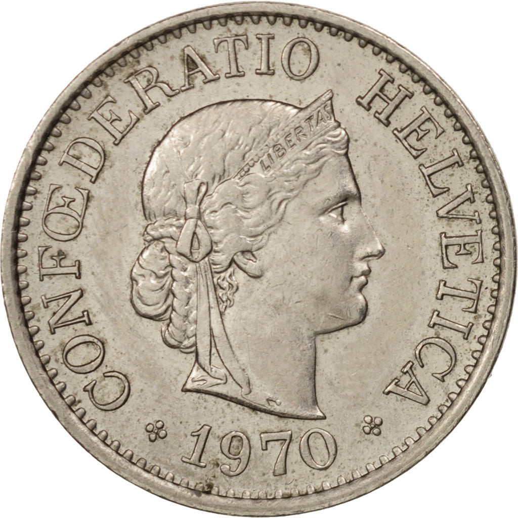 Monnaie, Suisse, 10 Rappen, 1970, Bern, SUP+, Copper-nickel, KM:27