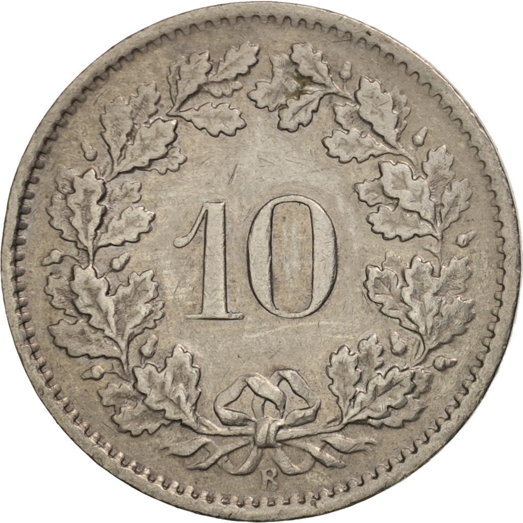Münze, Schweiz, 10 Rappen, 1965, Bern, SS+, Copper-nickel, KM:27