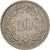 Moneta, Szwajcaria, 10 Rappen, 1965, Bern, AU(50-53), Miedź-Nikiel, KM:27