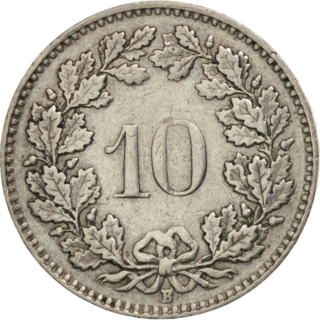 Münze, Schweiz, 10 Rappen, 1954, Bern, SS, Copper-nickel, KM:27