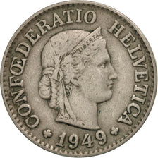 Coin, Switzerland, 10 Rappen, 1949, Bern, VF(30-35), Copper-nickel, KM:27