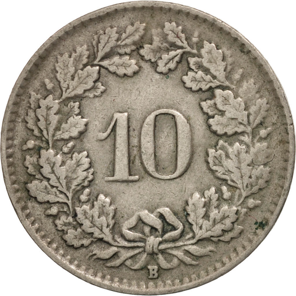 Coin, Switzerland, 10 Rappen, 1949, Bern, VF(30-35), Copper-nickel, KM:27