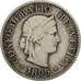 Switzerland, 5 Rappen, 1895, Bern, VF(20-25), Copper-nickel, KM:26