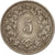 Moneta, Szwajcaria, 5 Rappen, 1953, Bern, EF(40-45), Miedź-Nikiel, KM:26