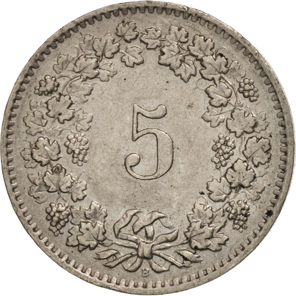 Moneta, Szwajcaria, 5 Rappen, 1959, Bern, EF(40-45), Miedź-Nikiel, KM:26