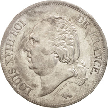 Moneta, Francja, Louis XVIII, Louis XVIII, 5 Francs, 1823, Lille, AU(50-53)