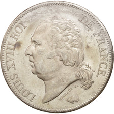 Coin, France, Louis XVIII, Louis XVIII, 5 Francs, 1823, Lille, AU(50-53)