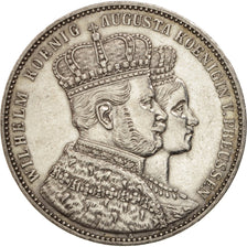 Stati tedeschi, PRUSSIA, Wilhelm I, Thaler, 1861, Berlin, SPL-, Argento, KM:488