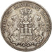 German States, HAMBURG, 5 Mark, 1876, EF(40-45), Silver, KM:598