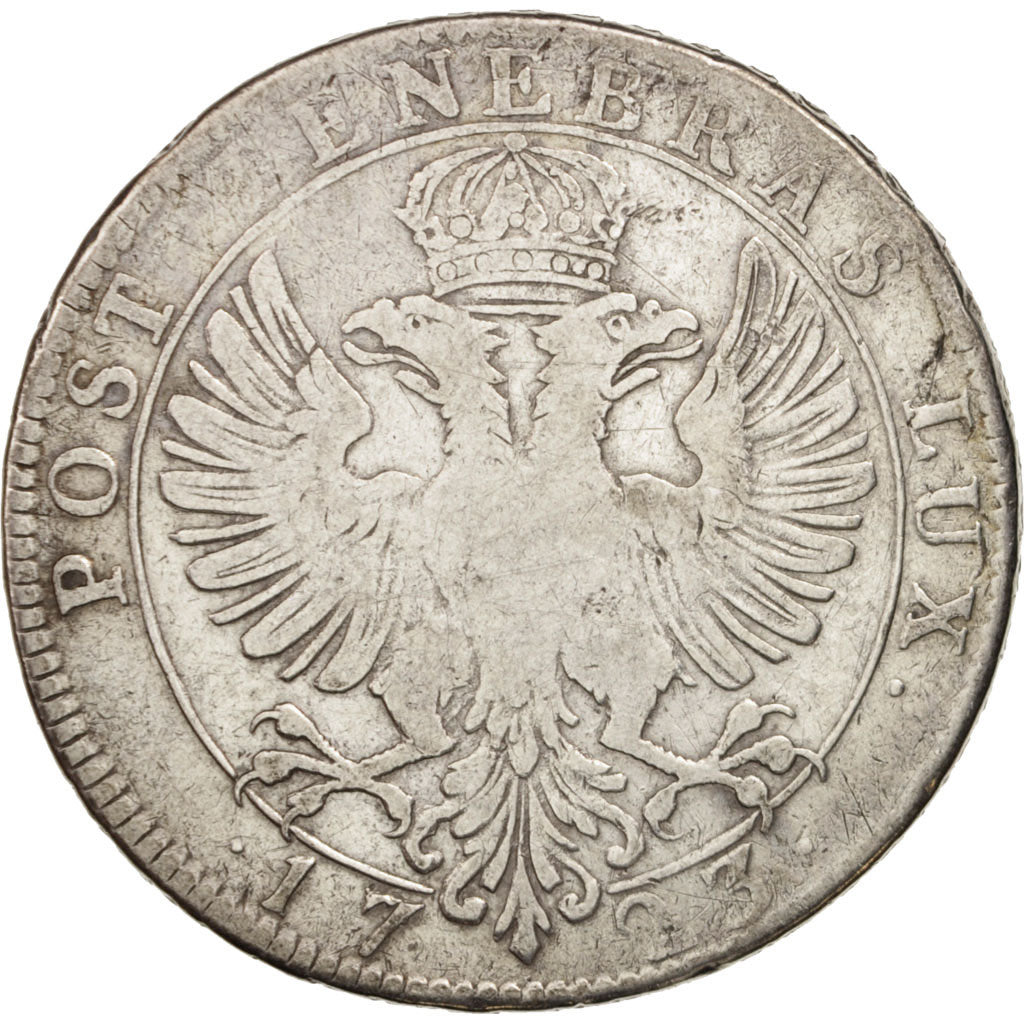 SWISS CANTONS, GENEVA, Thaler, 1723, F(12-15), Silver, KM:69