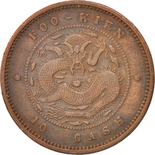China, FUKIEN PROVINCE, Kuang-hs, 10 Cash, Fu, 1901-05, SS+, Copper, KM:100