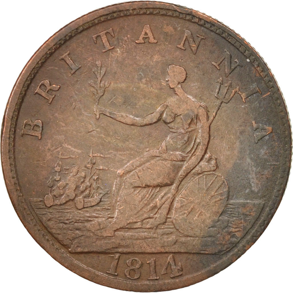 Canada, New Scotland, Broke, 1/2 Penny Token, 1814, VF(30-35), Breton:879