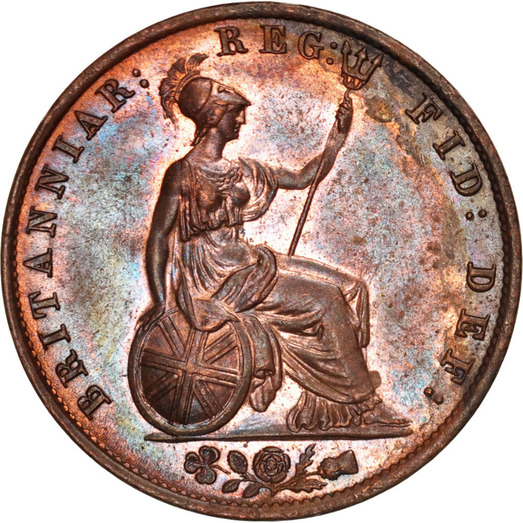 Great Britain, Victoria, 1/2 Penny, 1841, MS(60-62), Copper, KM:726