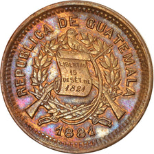 Munten, Guatemala, Centavo, 1881, PR+, Bronze, KM:202.1