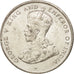 Ceylon, George V, 50 Cents, 1926, AU(55-58), Silver, KM:109a