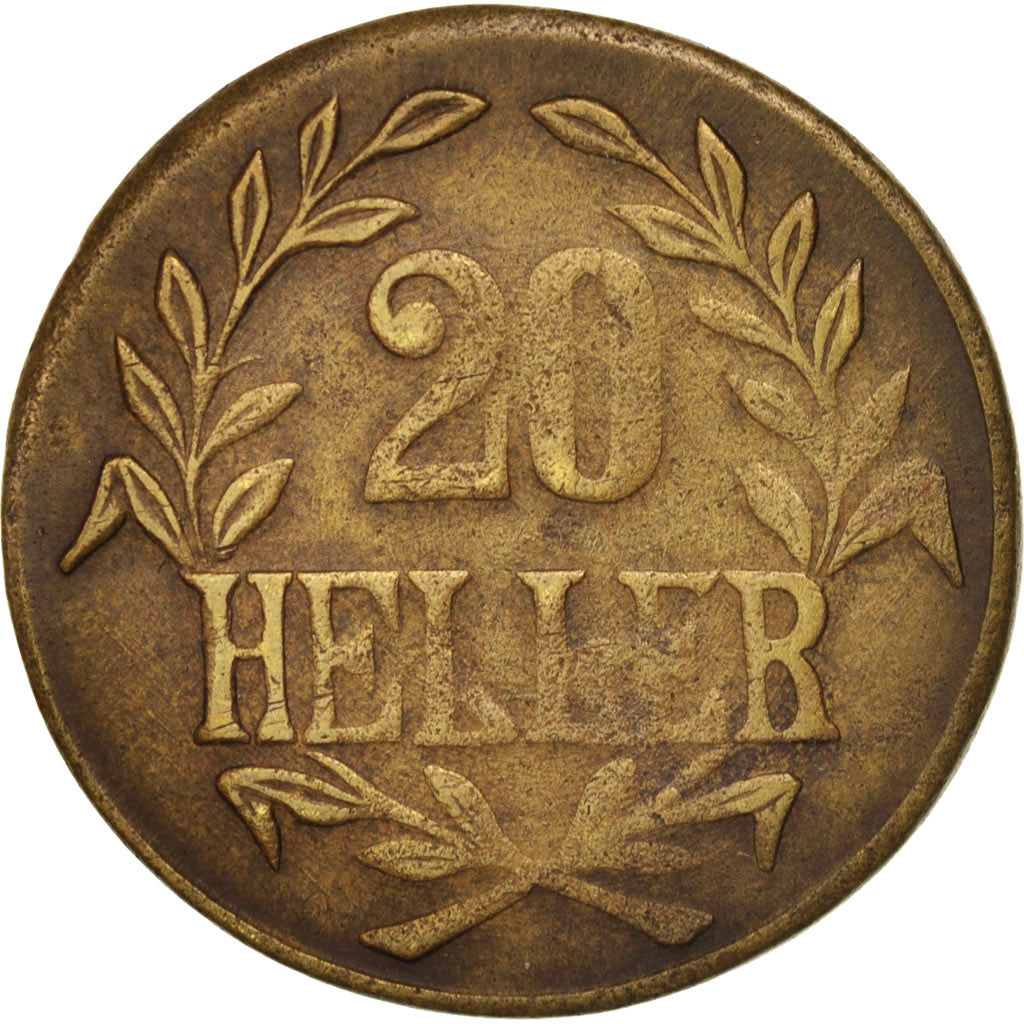 Coin, GERMAN EAST AFRICA, Wihelm II, 20 Heller, 1916, Tabora, EF(40-45), Brass