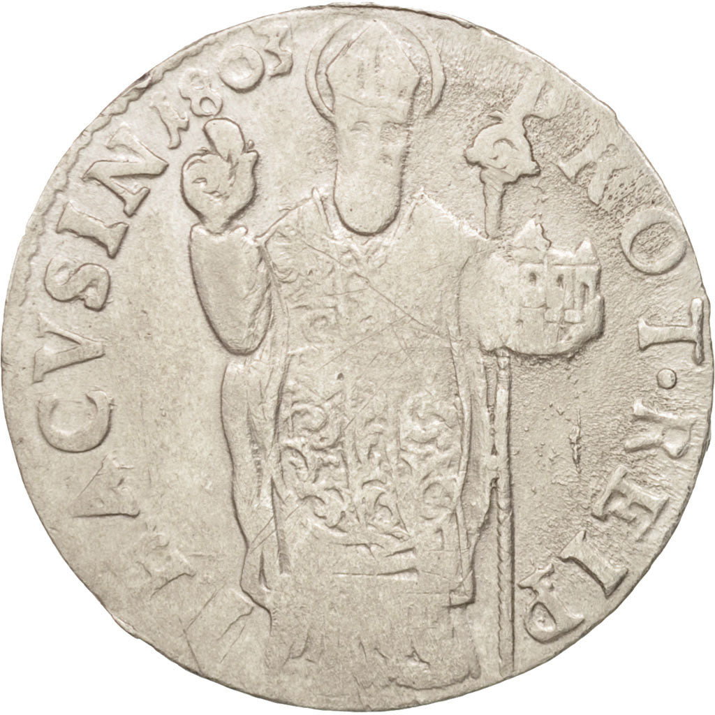 RAGUSA, Perpero, 1803, EF(40-45), Billon, KM:7