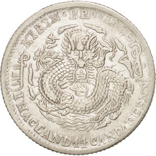 China, KIRIN PROVINCE, Kuang-hs, 20 Cents, 1902, AU(50-53), Silver, KM:181a