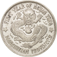 Monnaie, Chine, MANCHURIAN PROVINCES, Hs, 20 Cents, 1910, SUP, Argent, KM:213
