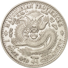 Chine, MANCHURIAN PROVINCES, Hs, 20 Cents, 1911, SUP+, Argent, KM:213a