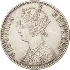 INDIA-BRITISH, Victoria, Rupee, 1892, Calcutta, AU(55-58), Silver, KM:492