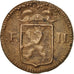 Moneta, Luksemburg, Frans II, Sol, 1795, EF(40-45), Miedź, KM:19