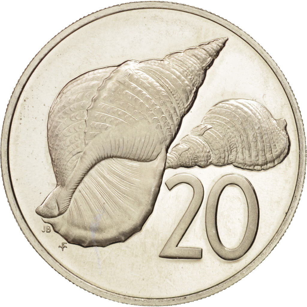 Cook Islands, Elizabeth II, 20 Cents, 1979, Franklin Mint, MS(65-70), KM:14