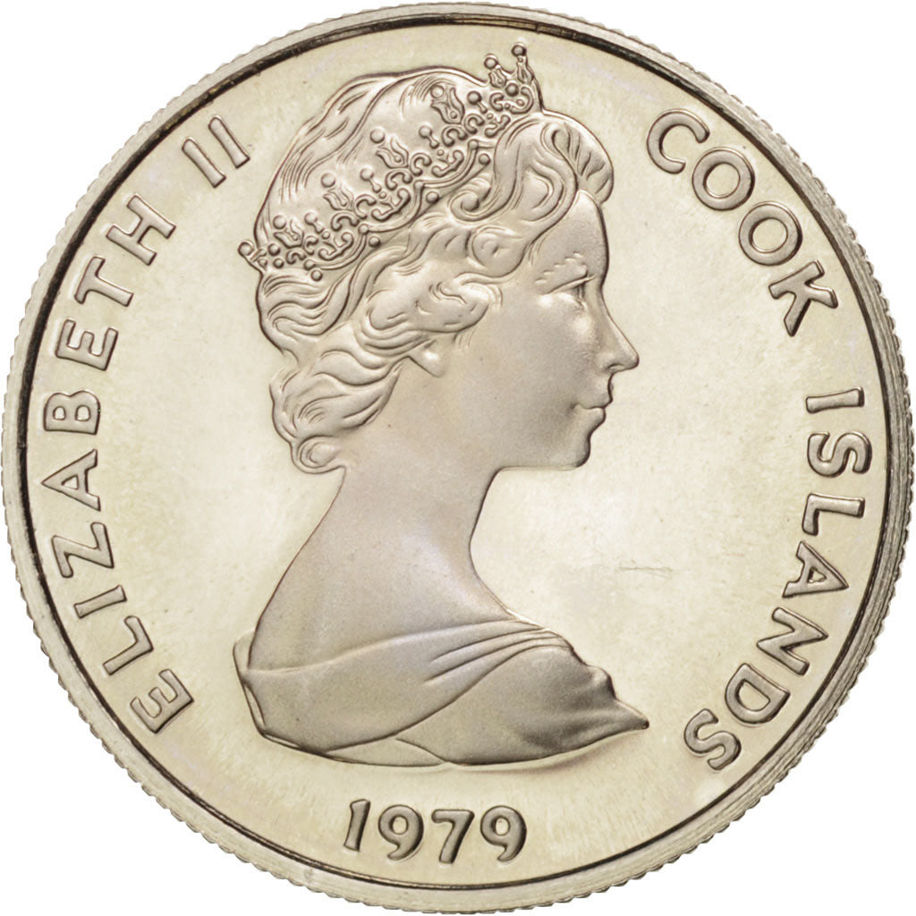Cook Islands, Elizabeth II, 5 Cents, 1979, Franklin Mint, MS(65-70), KM:3