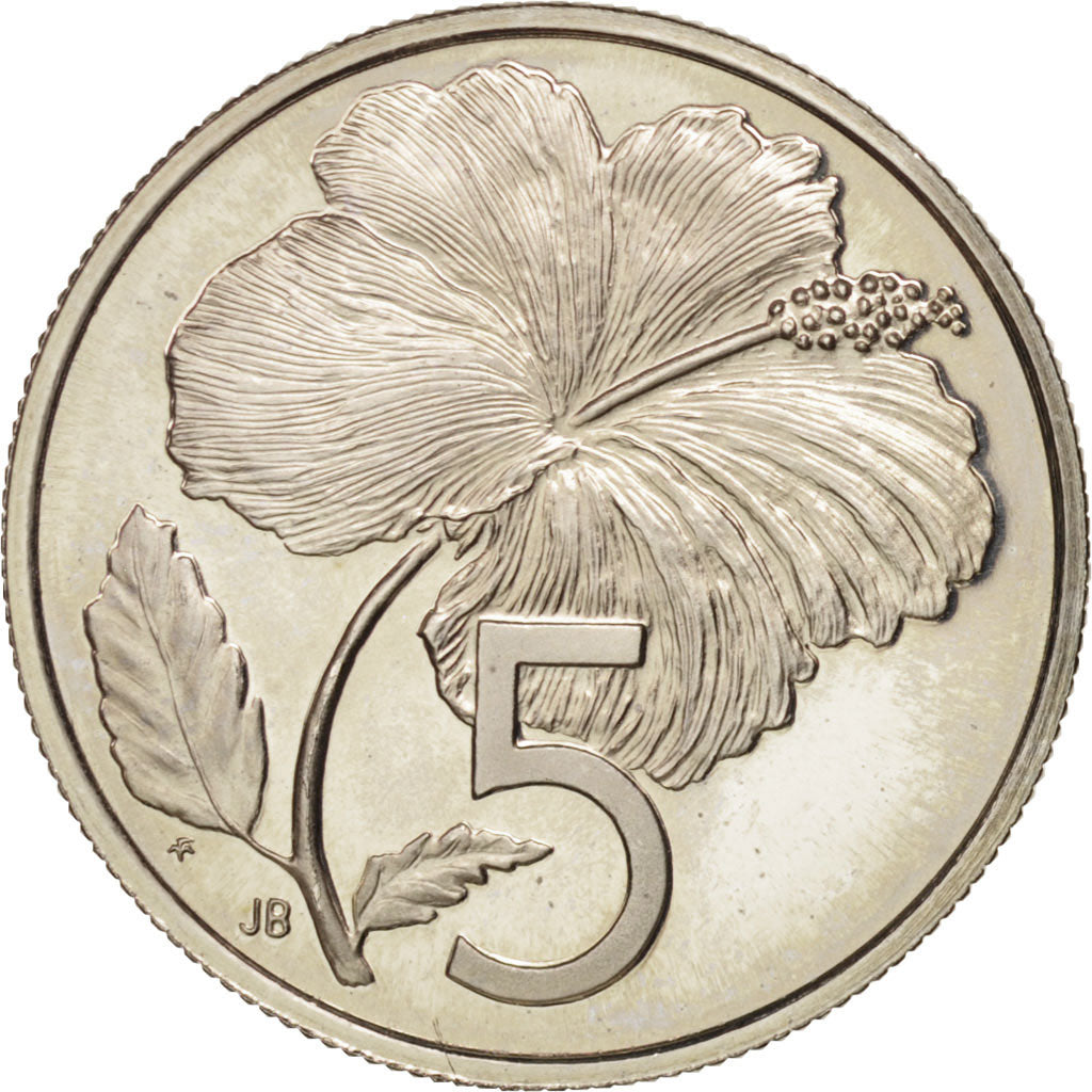 Cook Islands, Elizabeth II, 5 Cents, 1979, Franklin Mint, MS(65-70), KM:3