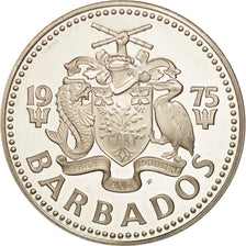 Barbados, 5 Dollars, 1975, Franklin Mint, MS(65-70), Copper-nickel, KM:16