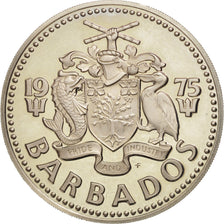 Münze, Barbados, 2 Dollars, 1975, Franklin Mint, STGL, Copper-nickel, KM:15