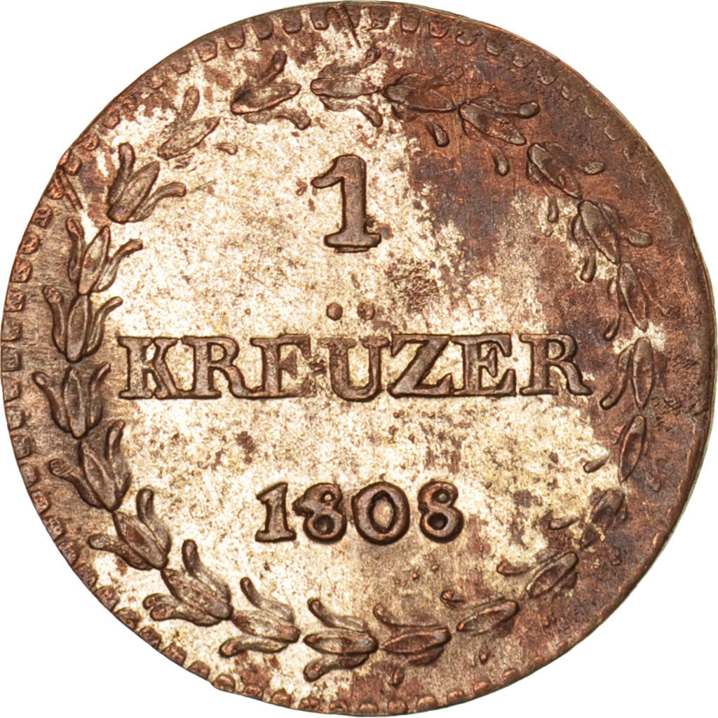 Moneta, CANTONI SVIZZERI, SCHAFFHAUSEN, Kreuzer, 1808, SPL-, Biglione, KM:65
