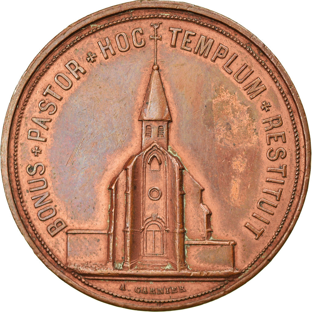 Frankreich, Medaille, Napoléon III, Eglise de Saint Josse au Val
