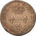 FRENCH GUIANA, 2 Sous, 1789, Paris, EF(40-45), Billon, KM:1, Lecompte:21