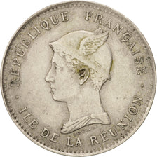 Réunion, 50 Centimes, 1896, VF(30-35), Copper-nickel, KM:4, Lecompte:41