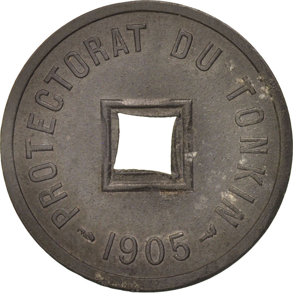 Monnaie, Tonkin, 1/600 Piastre, 1905, TTB+, Zinc, KM:1, Lecompte:3
