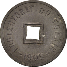 Coin, Tonkin, 1/600 Piastre, 1905, AU(50-53), Zinc, KM:1, Lecompte:3
