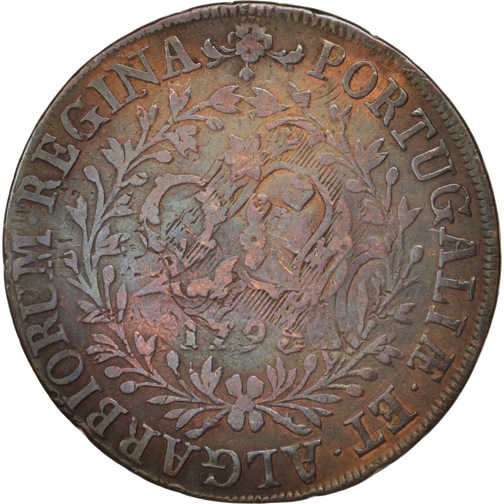 Monnaie, Azores, 20 Reis, 1795, TB+, Cuivre, KM:3