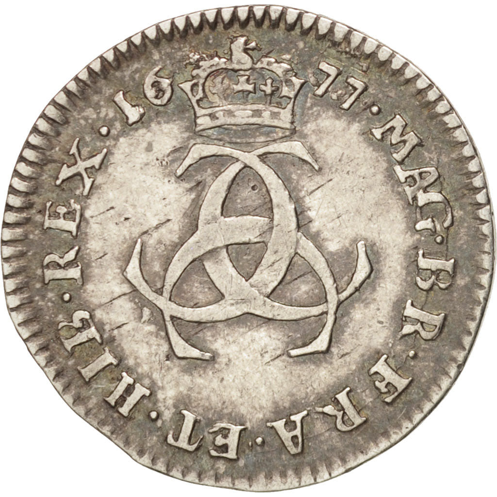 Great Britain, Charles II, 3 Pence, 1677, EF(40-45), Silver, KM:433