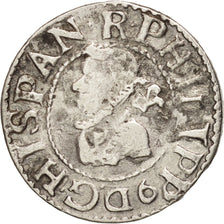 Spain, BARCELONA, 1/2 Real, 1/2 Croat, 1612, Barcelone, VF(30-35), Silver, KM:11