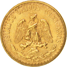 Mexico, 2 Pesos, 1945, Mexico City, MS(60-62), Gold, KM:461